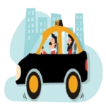 taxi_app android application logo